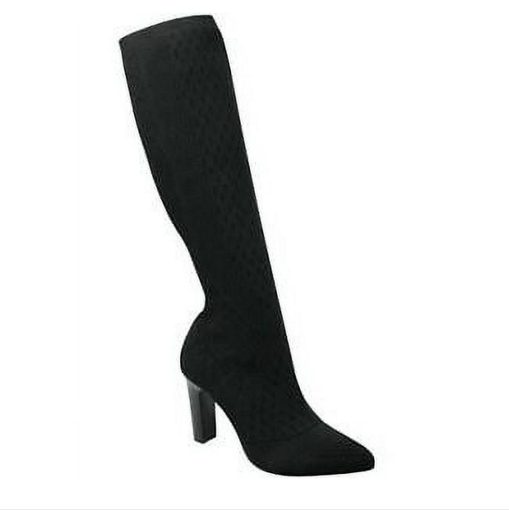 Charles By Charles David Dalton Black Diamond Strech Knit Boot